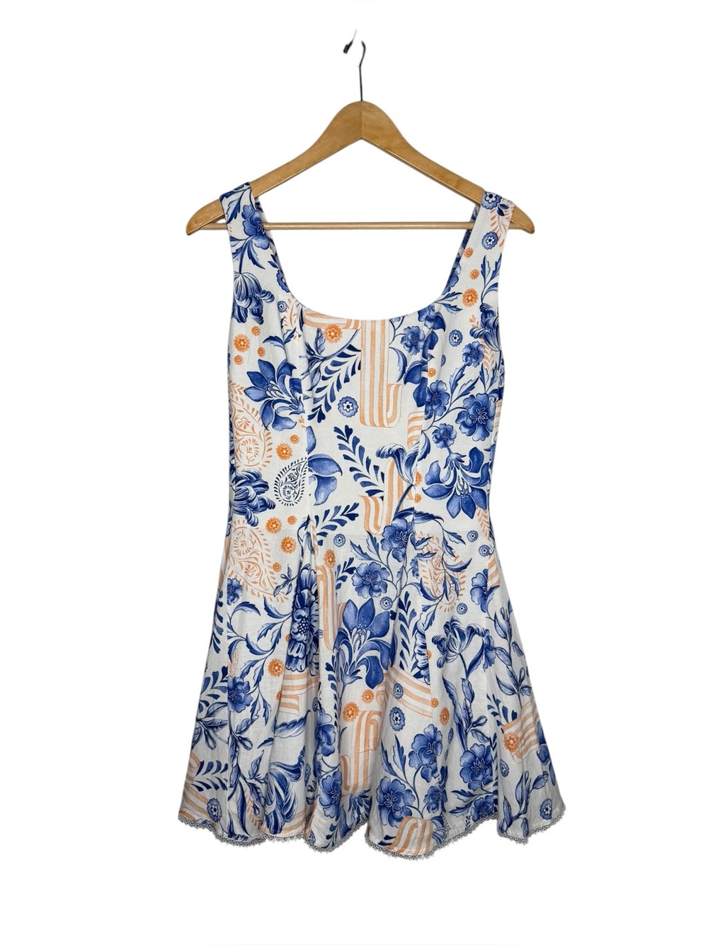 Agua Bendita Kristen Azure Floral Mini Dress M/ L - Picture 7 of 10